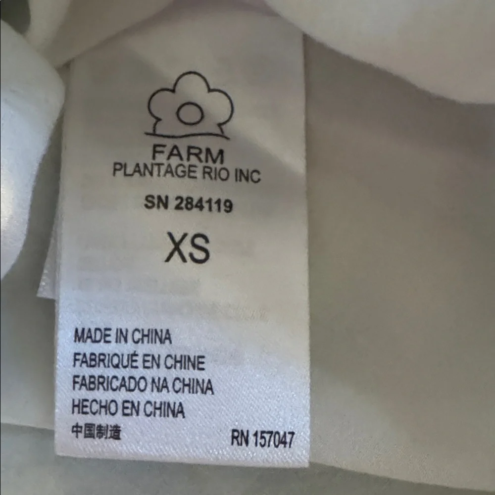 Farm Rio Forest Palm long-sleeve plunging neckline maxi dress XS - Picture 7 of 8